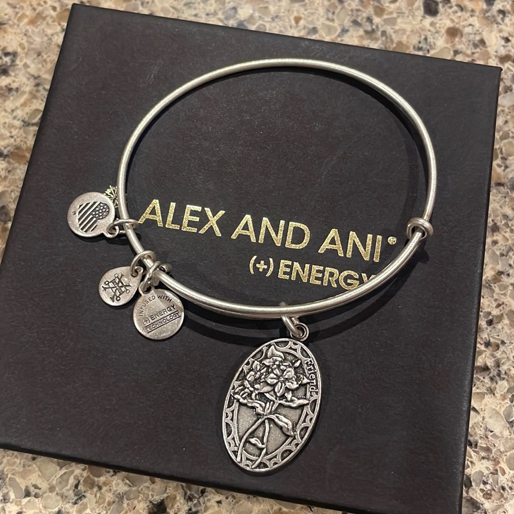 Alex and Ani bracelet- silver
